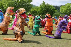 イベント写真：しちかしゅくティラノサウルスレース
